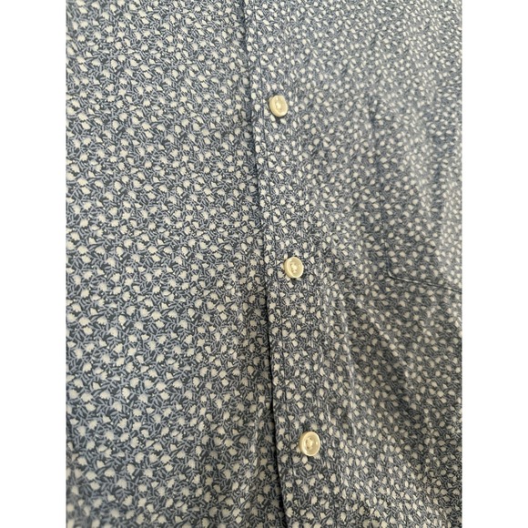Goodfellow Men's Blue Short Sleeve Floral Every Wear Button-Up Poplin-XXL-NWT - Picture 3 of 5